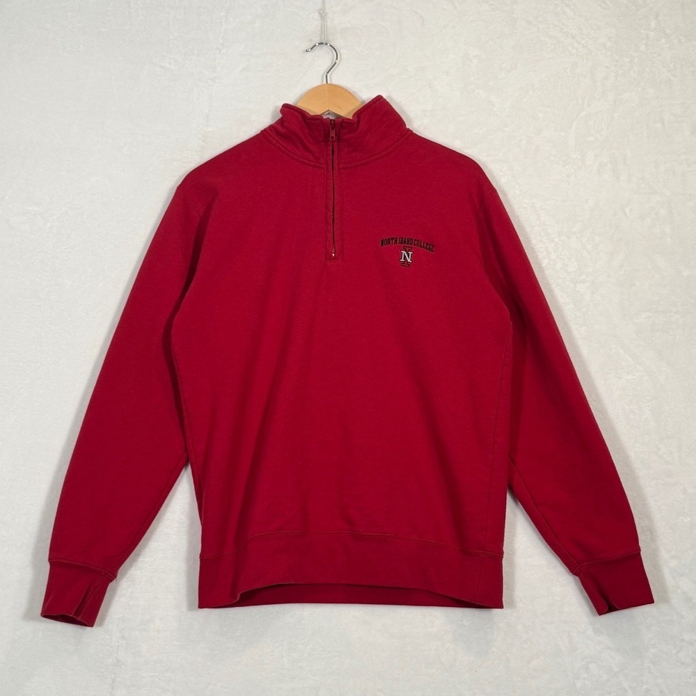 Champion Red North Idaho College Quarter Zip Pullover Size Medium